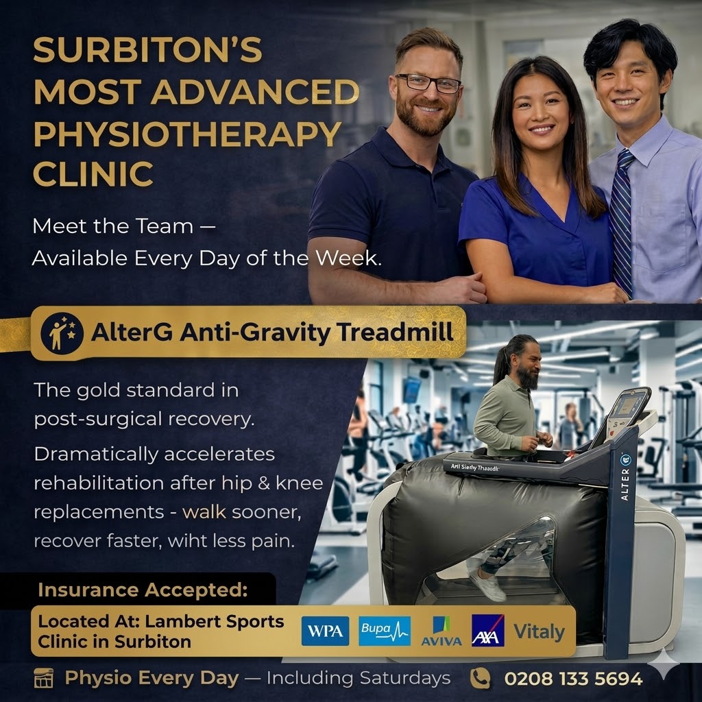 AlterG Anti-Gravity Treadmill at Lambert Sports Clinic Surbiton