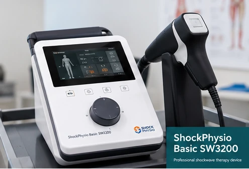 Shockwave therapy machine — used at Lambert Sports Clinic Surbiton
